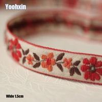 1 5cm wide hot cotton beige embroidery lace fabric diy applique collar trim ribbon cord sewing guipure wedding dress cloth decor