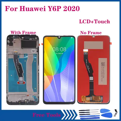 6,3 "Оригинальный ЖК-дисплей для Huawei Y6P 2020 ЖК-дисплей сенсорный экран дигитайзер сборка для huawei y6p MED-L29 MED-LX9 запчасти для ремонта