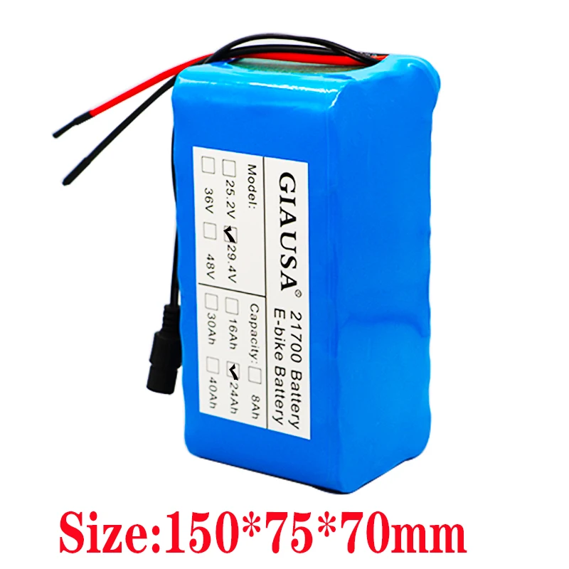 GIAUSA 24V 24ah аккумулятор 21700 Аккумулятор для электрического велосипеда 7S3P 250W 500W E с 15A BMS|Батарея
