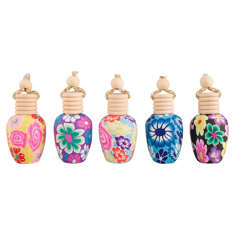 

50pcs 15ml Soft Clay Essential Oil Bottle Car Perfume Bottle WB2571