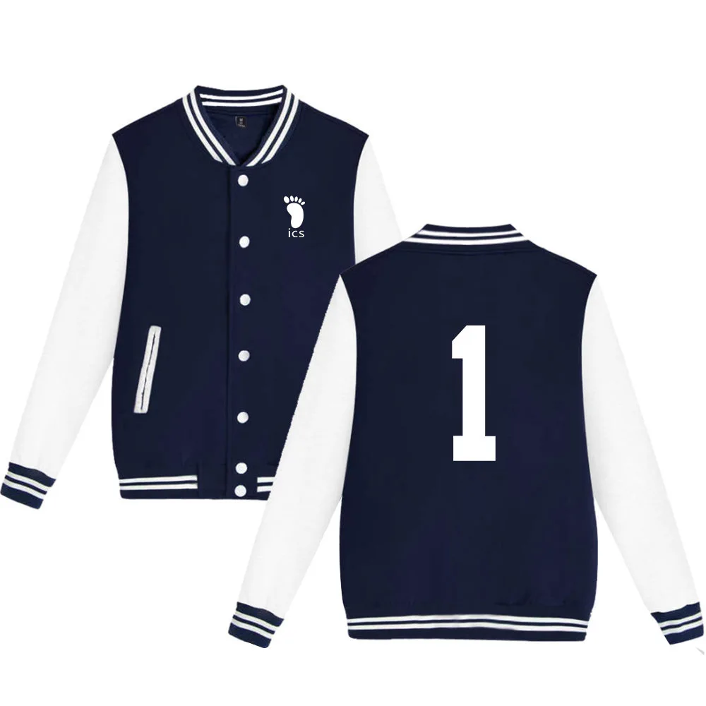 

Haikyuu! Cosplay бейсбольная Униформа № 1to5 модная спортивная повседневная мужская женская Студенческая Аниме Толстовка