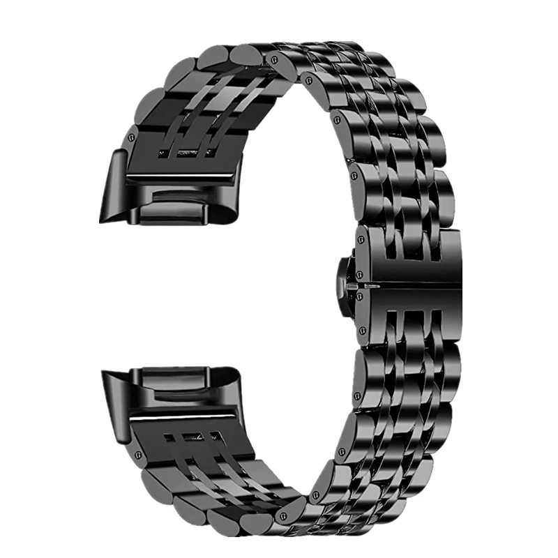 

Metal Watch Strap for Fitbit Charge 5 Band Solid Stainless Steel Wristband for Fitbit Charge 5 Bracelet Women Men Smartwatch