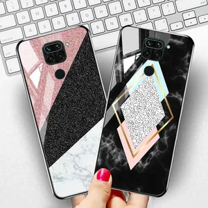 Чехол для Redmi Note 9S для Xiaomi Redmi Note 8T 8 Pro Note7, чехол из закаленного стекла для телефона Xiaomi Mi 10 Lite 10 Pro 5G, бампер