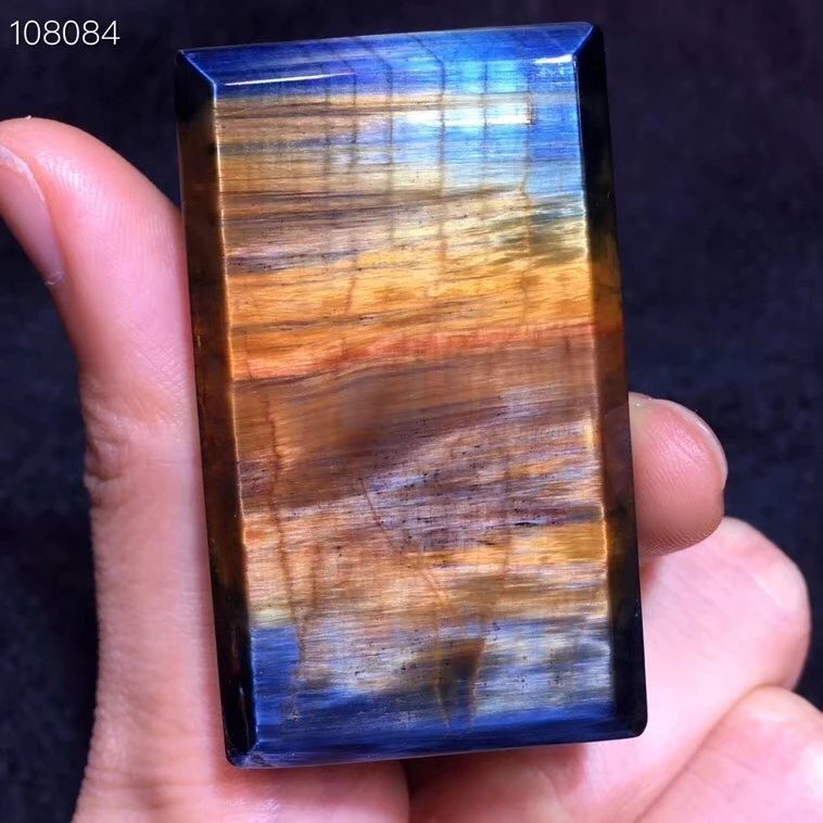Сертификат натуральный синий Pietersite Chatoyant прямоугольная подвеска 51x31x9 мм для женщин и мужчин камень драгоценный камень Namibia AAAAA
