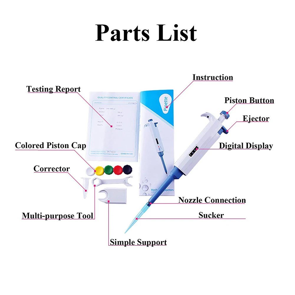 Микропипетки одноканальные регулируемый объем микропипетки лабораторные