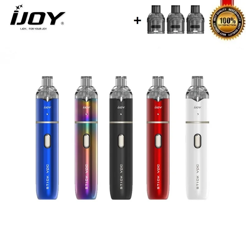 IJOY Stick VPC Pod Kit 15 Вт 1100 мАч встроенный батарейный мод с 1 6 мл электронная сигарета