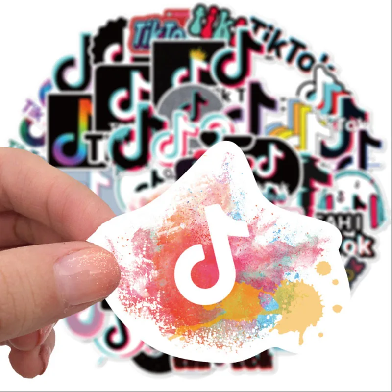 103050pcsset happy music graffiti waterproof skateboard travel suitcase phone laptop luggage stickers cute kids girl toys free global shipping