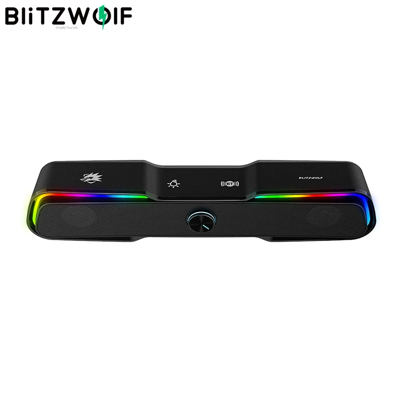 BlitzWolf BW GS1 компьютерная игровая колонка с 2 0 канальной системой bluetooth светильник