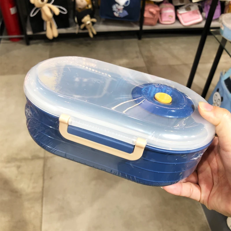 

Простой однотонный Ланч-бокс 1000 мл, большая емкость, полипропилен, устойчив к высоким температурам, раздельная портативная фотография