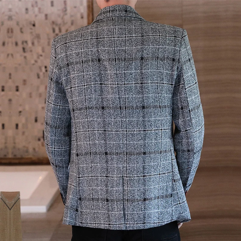 2020 весна и осень мужской новый роскошный модный Индивидуальный костюм на одной