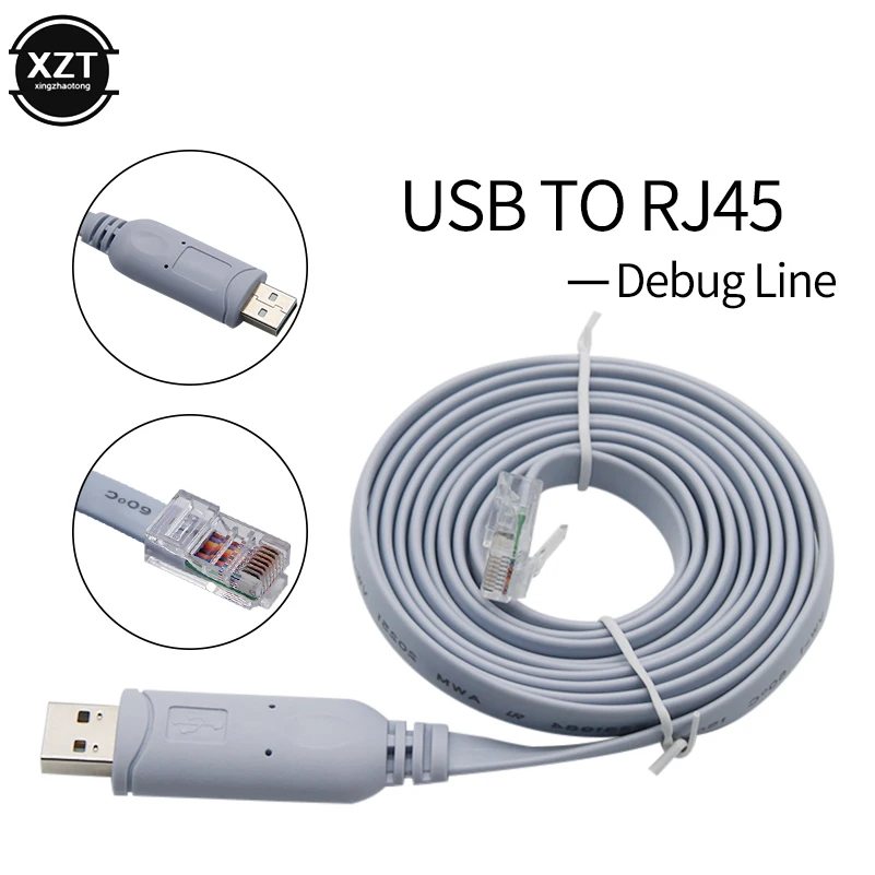 Кабель USB RS232 к RJ45 FT232R для маршрутизатора Cisco H3C HP Arba 9306 Huawei Fortinet переворот 72-3383-01 |