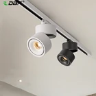 DBF15 Вт 12 Вт 10 Вт 7 Вт рельсовая прибор початка приглушаемая рельсосветильник лампа, светодиодный фонасветильник для рельсового AC85-265V, черныебелые светильник правляющие