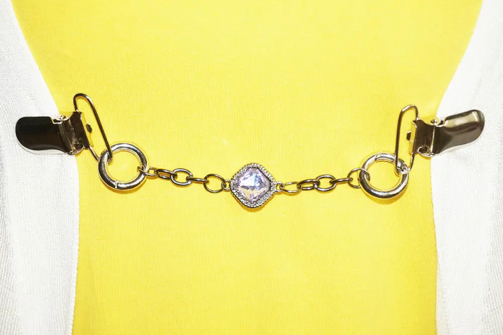 Искусственные стразы с драгоценными камнями зажимы для кардиганов свитеров