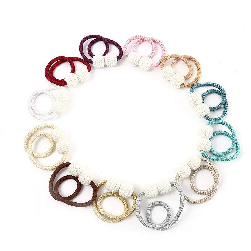 Магнитные зажимы для занавесок с жемчужным шариком 2 шт.|Декоративные аксессуары