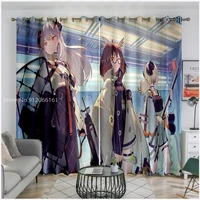 punchhook private custom anime arknights shading window curtain for e sports room homestay hotel kitchen any size bedroom decor