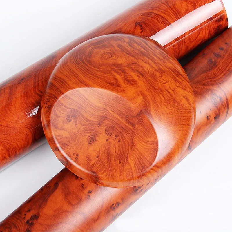 30 см * 100 Автомобильная внутренняя фольга дерево зерновая наклейка глянцевый орех