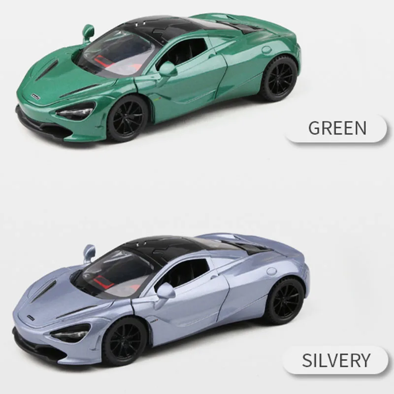 

1/32 Simulation Alloy Car Model Tail Wing Can Be Raised and Lowered with Sound and Light Pull Back Boy Toy Car Collection Gift