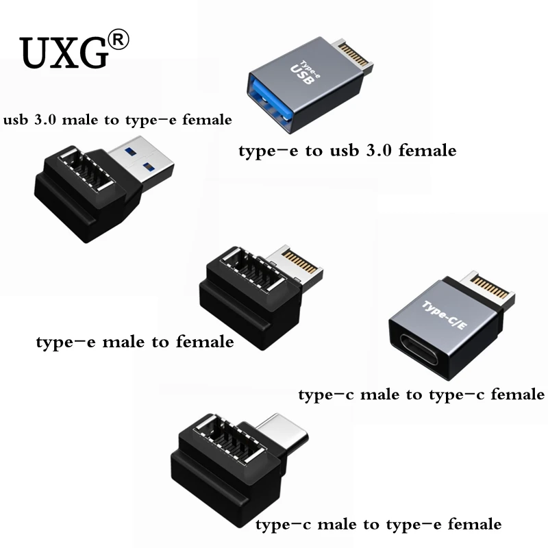 

Type-e Connection Adapter USB 3.1 Front baffle line Type-E To Type-C Female Motherboard expansion PCI chassis