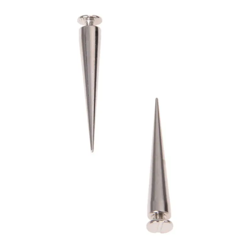 10 компл. Серебряный винт Пуля заклепки Шпильки Пятна DIY Рок Панк|Заклепки для