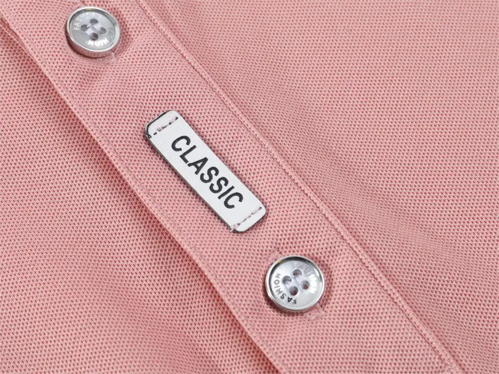 

2020 new summer is the boss short sleeve polo shirt men's shirt business lapel fashion slim breathable boss letter polo pink