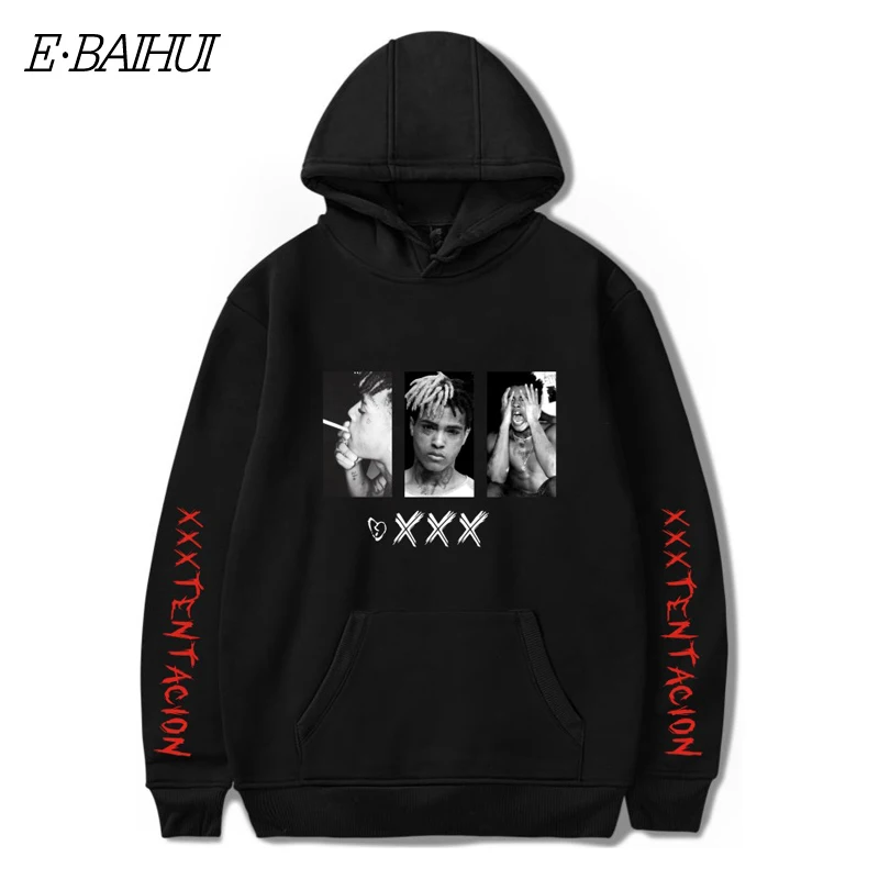 

XXXTentacion Hoodies Sweatshirt Men Women Casual Pullover Streetwear Sudadera Hombre Hip Hop HOODIES Print Hoodies W010