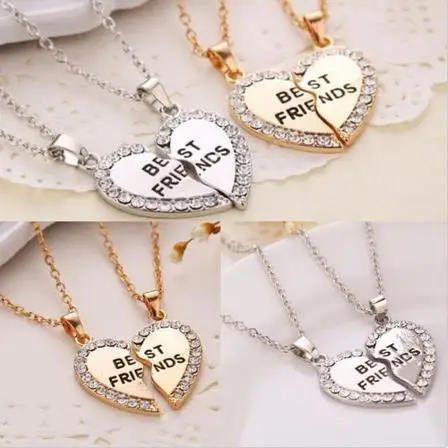 Fashion Friend Forever Series One Half And A Girlfriend Brother Couple Gold Silver Pendant Necklace | Украшения и аксессуары