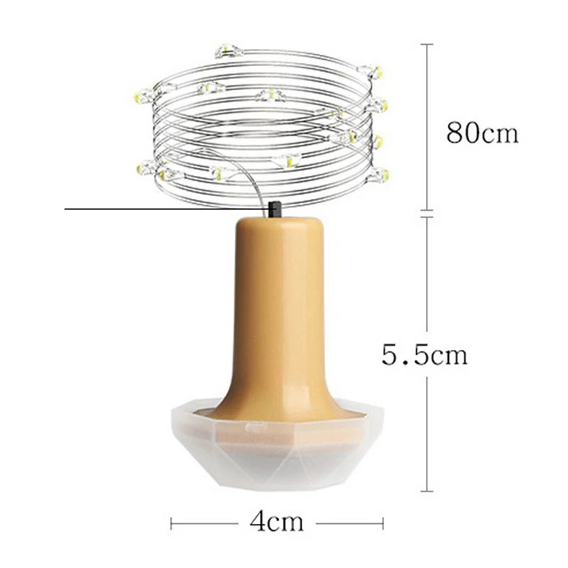 

Solar Cork Wine Bottle Stopper Copper LED Wire String Lights Fairy Novelty Night Lamps Outdoor Party Decoration