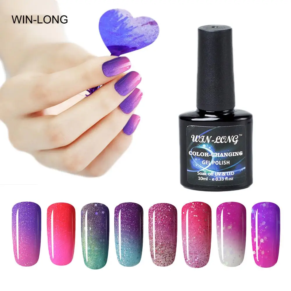 Гель лак для ногтей меняющий цвет 10 мл изменение температуры|Гель ногтей| |