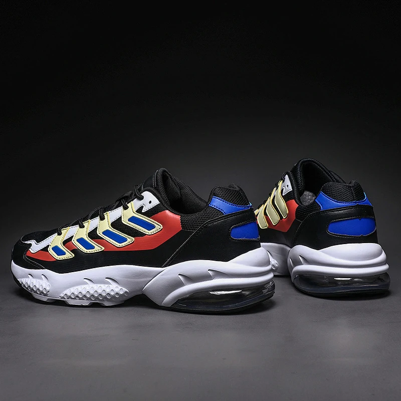 Винтажные мужские кроссовки с дышащей сеткой повседневная обувь на массивном