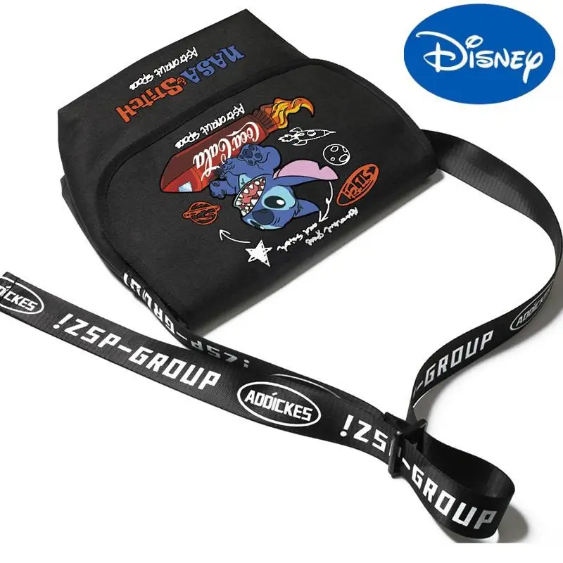 Оригинальный бренд Disney Stitch Tide, молодежная школьная сумка через плечо, сумка-мессенджер для мужчин и женщин, Мужская диагональная маленькая ...