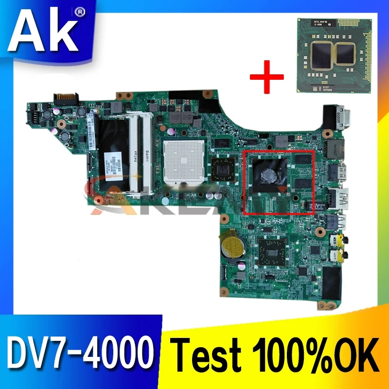 

Akemy 615686-001 630833-001 для HP Pavilion DV7-4000 материнская плата для ноутбука DA0LX8MB6E1 разъем s1 HD5470 графика бесплатно ЦП