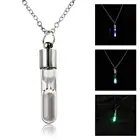 Лидер продаж, модные светящиеся песочные часы, ожерелье с подвеской, светящиеся в темноте, полые светящиеся подвески, ожерелье, ювелирные изделия, подарок на Хэллоуин