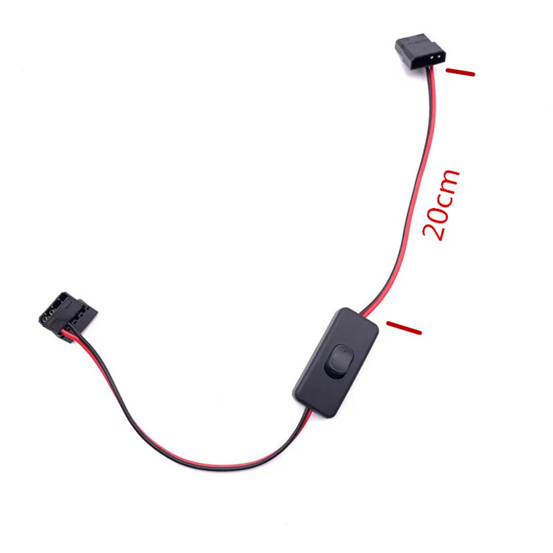 

Angitu Molex Switch Cable For Computer Fan LED Strip With On/Off switch