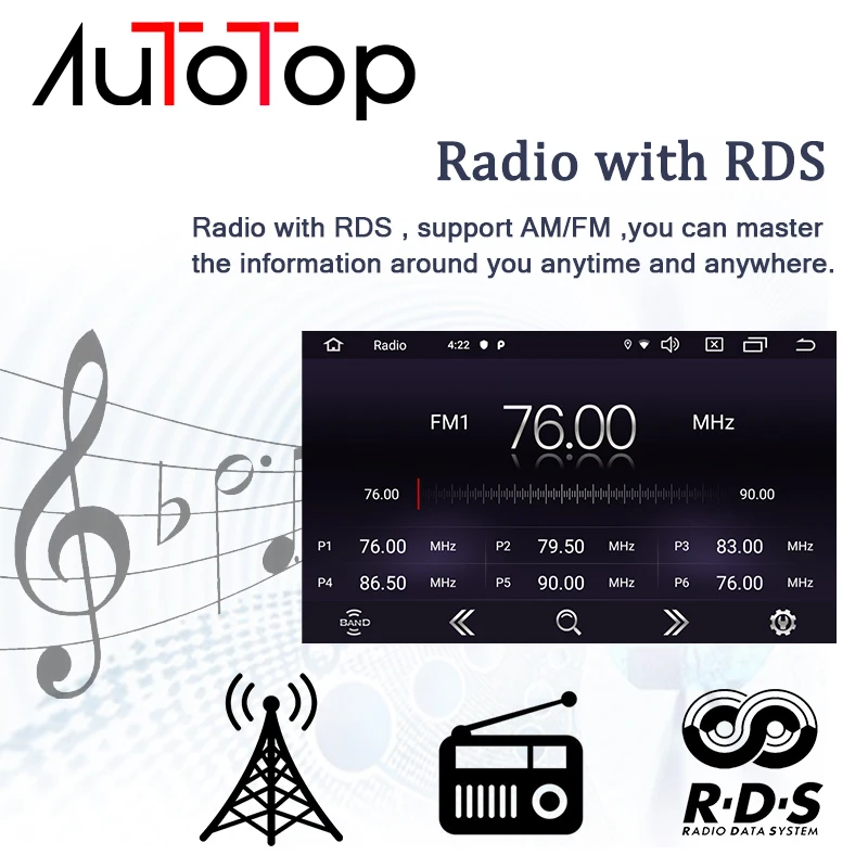 AUTOTOP 8 &quot2din автомобильный аудио Android 9 0 мультимедийный плеер для Renault