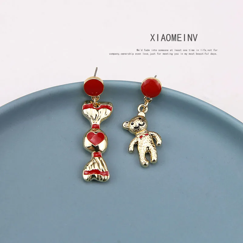 10 шт./лот эмалевые Подвески в виде конфет и медведя модные ювелирные изделия