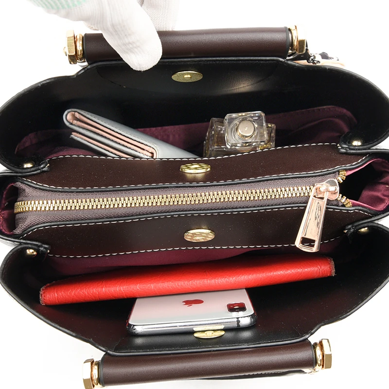 

High Quality PU Leather Shoulder Handbags Fashion Ribbon Design Crossbody Bags for Women New Luxury Handbags Women Bags Designer