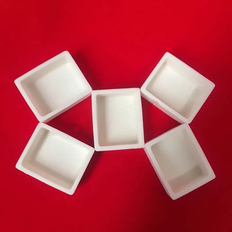 50x40x20 мм 99.5% Al2O3 высокочистый прямоугольный глиноземный керамический катер