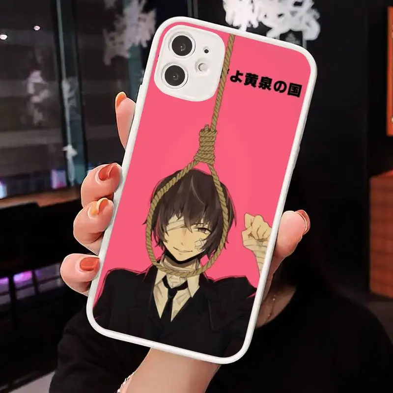 

Bungou Stray Dogs Phone Cases Matte Transparent for iPhone 7 8 11 12 s mini pro X XS XR MAX Plus cover funda