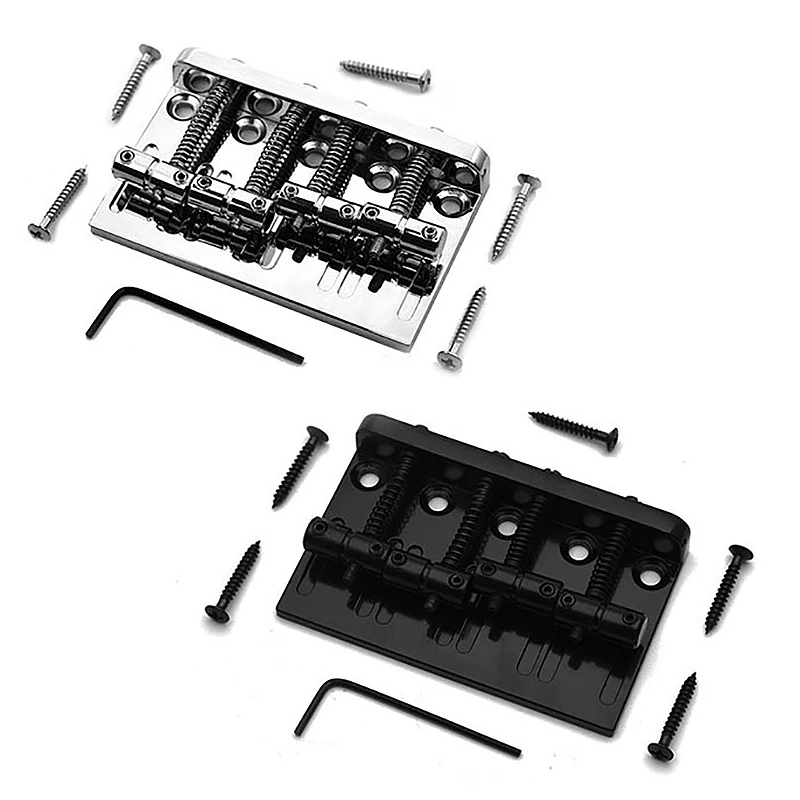 

4 String Hardtail Bass Guitar Bridge for Fender Precision Jazz Bass PB JB Style Bass