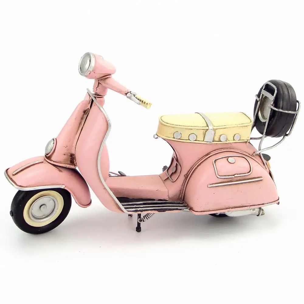 Абсолютно новая модель мотоцикла ручной работы 1965 VESPA металлический мотоцикл артефакт модель игрушки для коллекции подарок украшение