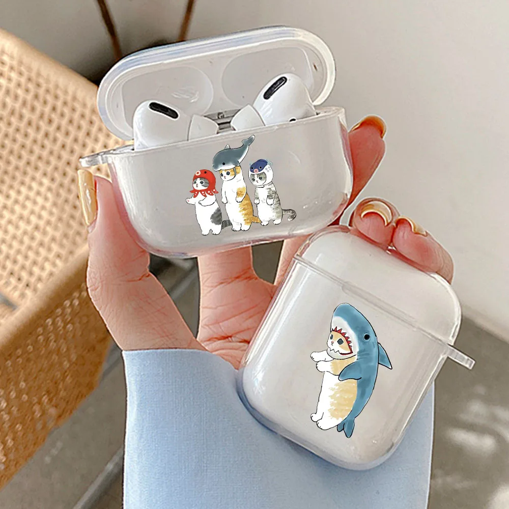 Чехол для наушников Airpods 1 2 3 Pro прозрачный чехол беспроводных Air Pods 3rd Gen |