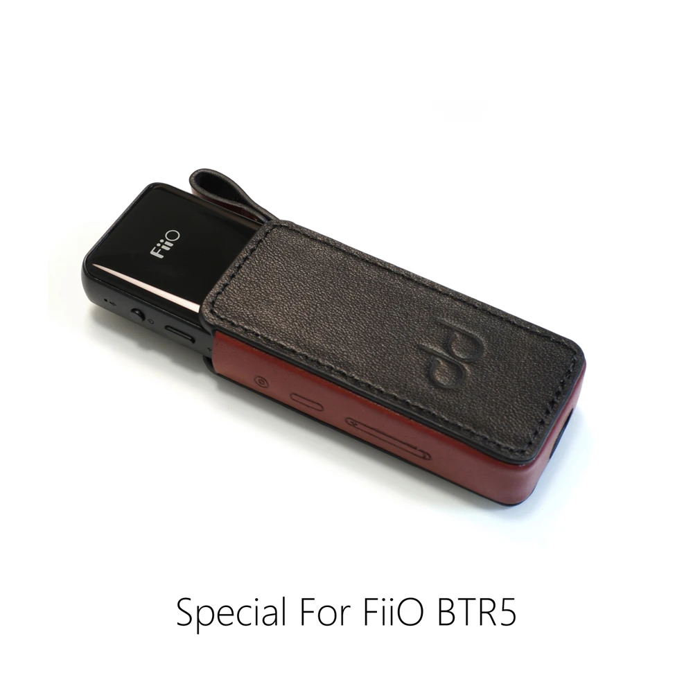 DD C B5 кожаный чехол для FiiO BTR5 Bluetooth AMP с адаптером Bluetooth|Аксессуары MP3 плееров и