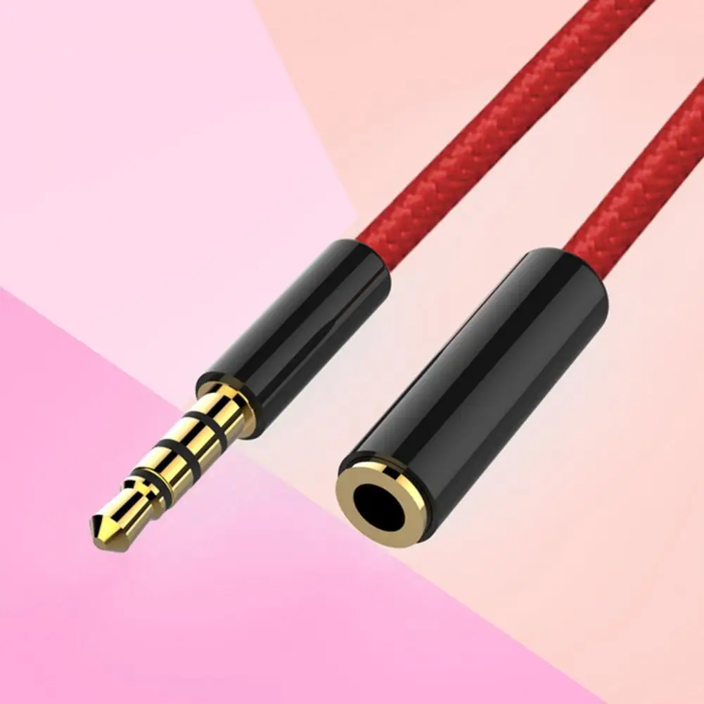 

Audio Cable Practical PVC Easy to Carry Braided Headphones Car MP3 AUX Cord for MP3 Headphone Cord Speaker Cable