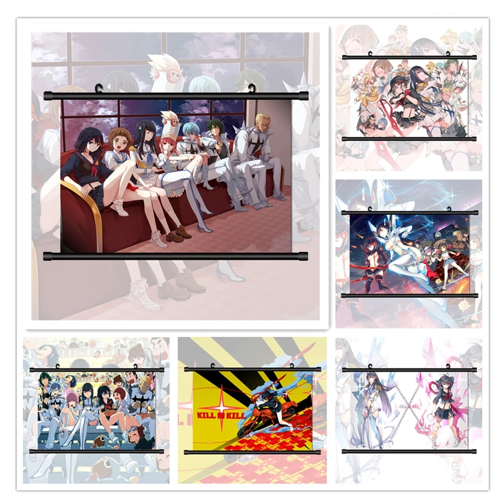 

Canvas Painting Picture Kill La Kill Matoi Ryuuko Kiryuuin Satsuki Mako Anime Canvas Posters Prints Wall Art Home Decor No Frame