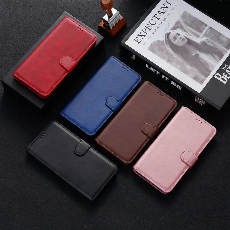 

Wallet Cases For Nokia 2.2 2.4 3.4 Flip Cover Case Magnetic Closure Luxury Plain Leather Phone Bags For Nokia 6.2 7.2 7.3 Fundas