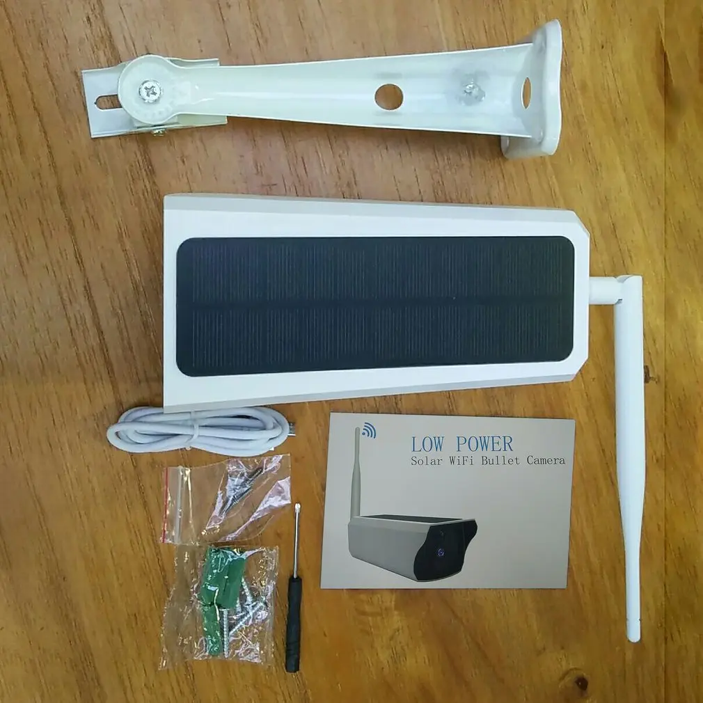 Солнечная WiFi IP камера 1080P HD наружная Зарядка батарея беспроводная безопасности