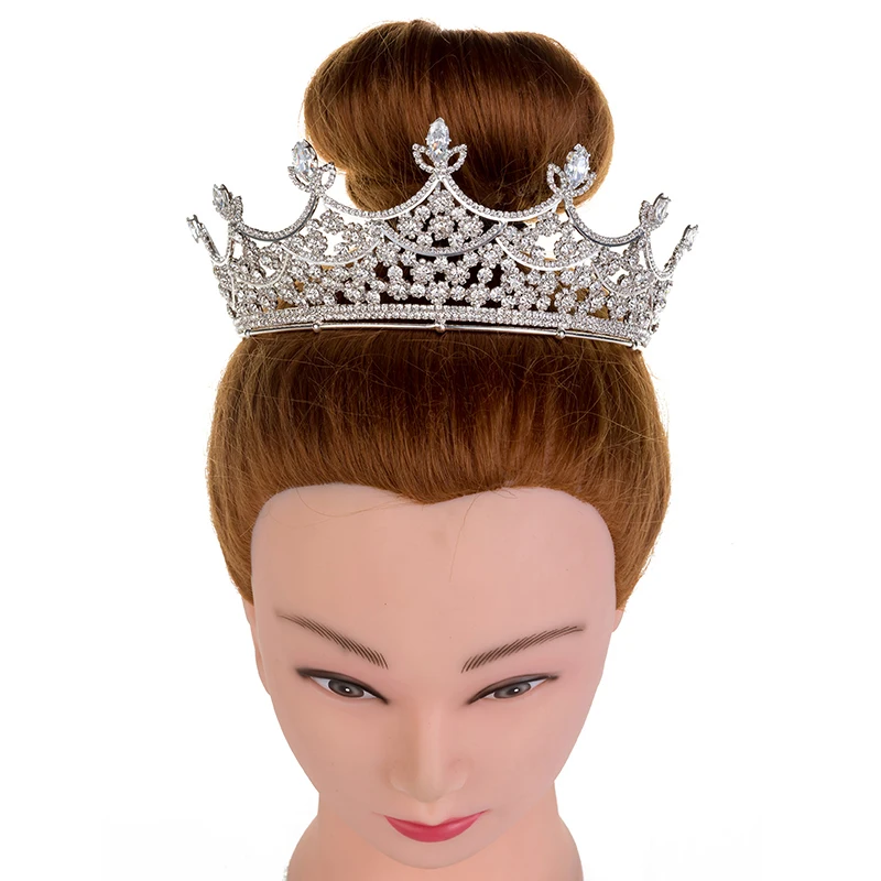 Корона хадияна Романтика элегантная Тиара для женщин Свадебные аксессуары волос
