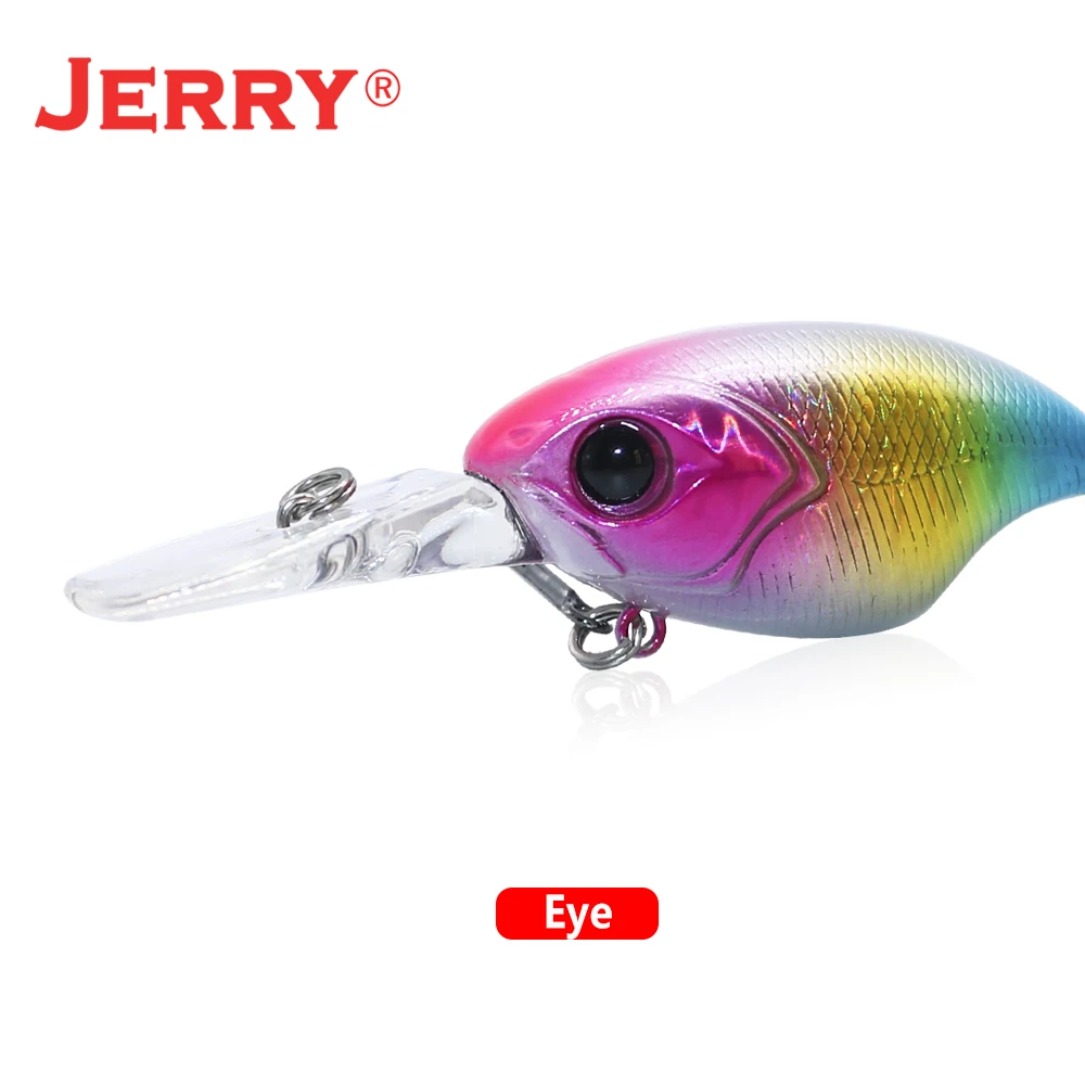 Jerry Atalanta Deep Diving Wobbler Ultralight Fishing Lures Plug Floating Rattling 47mm Crank Bait Black Bass Pike Trout Baits