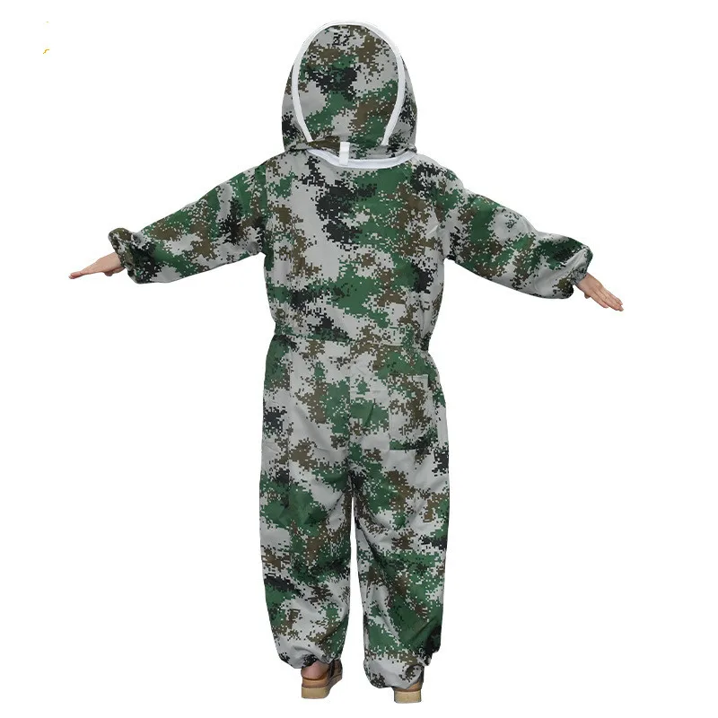

Desert camouflage one piece anti bee suit space hat detachable breathable anti poison and anti sting protective clothing bee