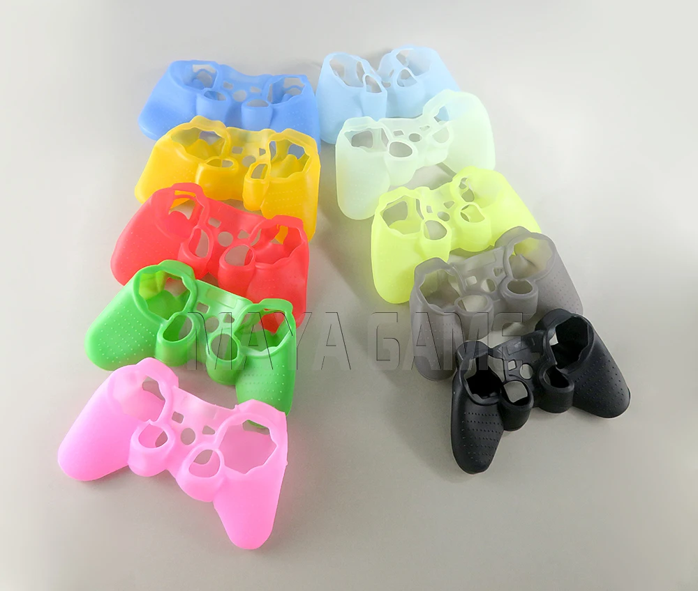 2 шт./лот Многоцветный силиконовый защитный чехол для PS3 кожаный контроллера